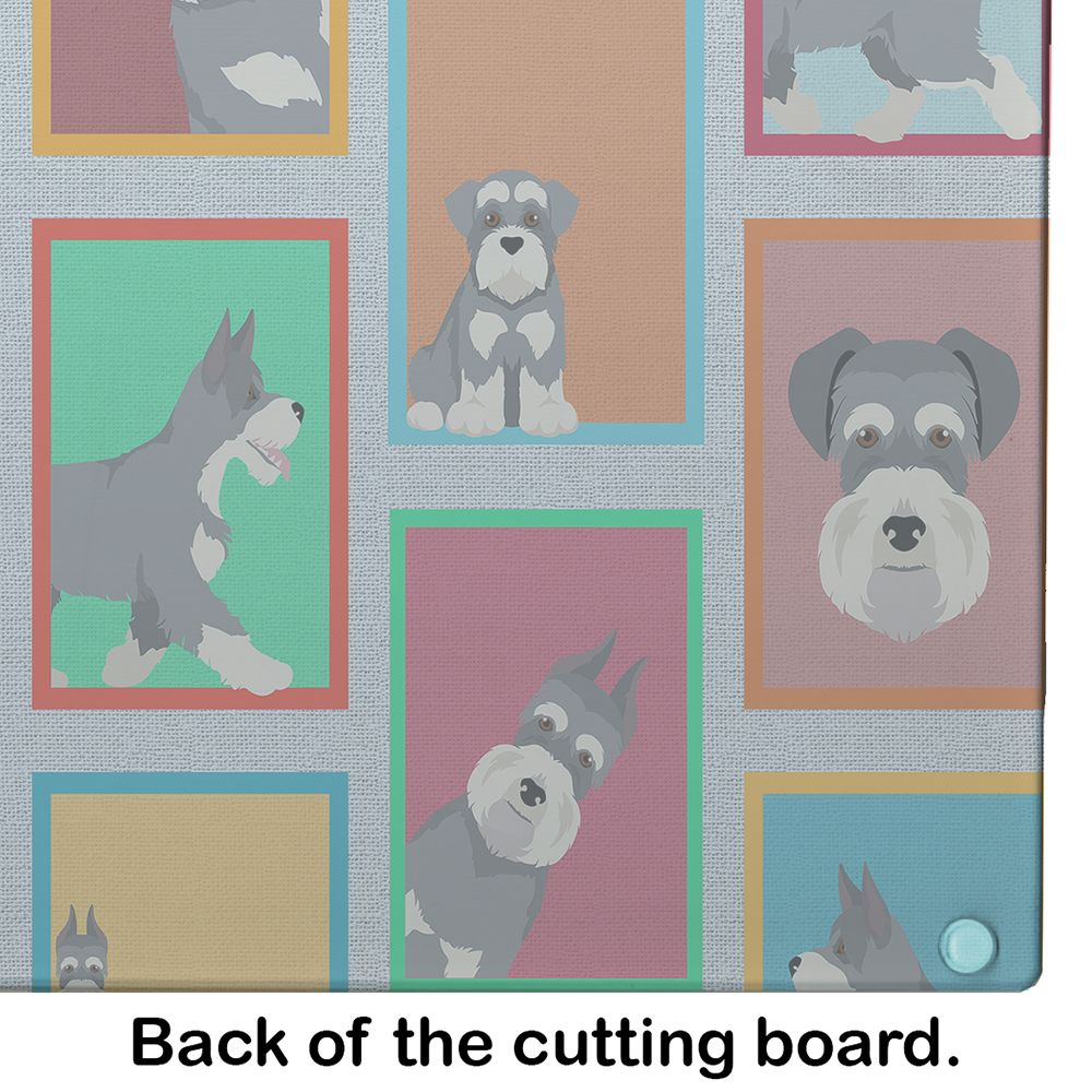 NEW Lots of Schnauzer Glass Cutting Board Decorative Tempered Glass Kitchen Cutting and Serving Board Large Size Chopping Board