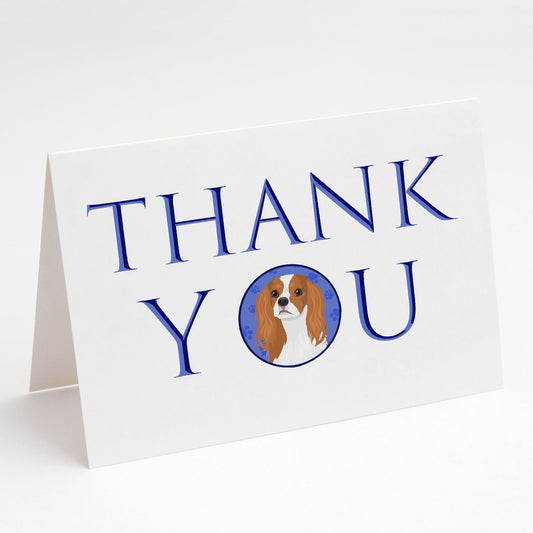Cavalier King Charles Spaniel Blenheim #1 Thank You Greeting Cards Pack of 8 Blank Cards with Envelopes Whimsical A7 Size 5x7 Blank Note Cards