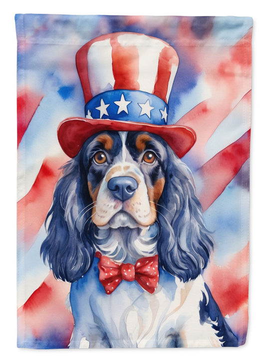Cocker Spaniel Patriotic American Garden Flag Mailbox Flag Decorative Yard Flag Banner Outside Patio Artwork Yard Flower Beds, Garden Size, Multicolor