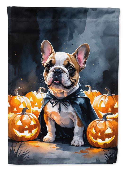 French Bulldog Puppy Halloween Garden Flag Mailbox Flag Decorative Yard Flag Banner Outside Patio Artwork Yard Flower Beds, Garden Size, Multicolor