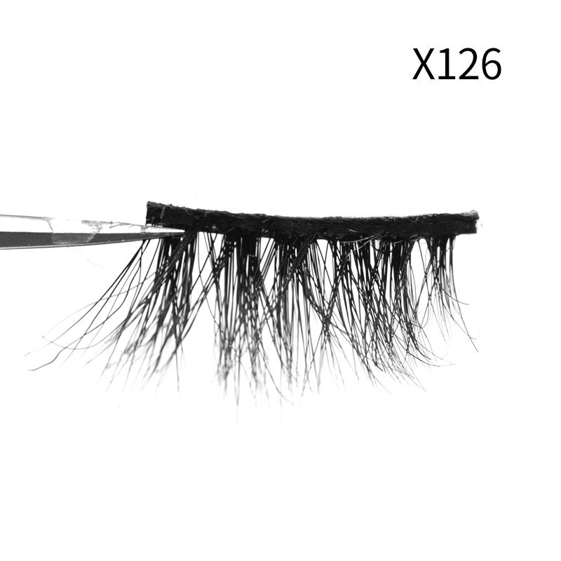 1Pair Mink Eyelashes Soft Natural Curl Half Eyelash For Eye Makeup Eye End Thicky Messy Handmade Lashes Hotsale Lash WholesaleDetails