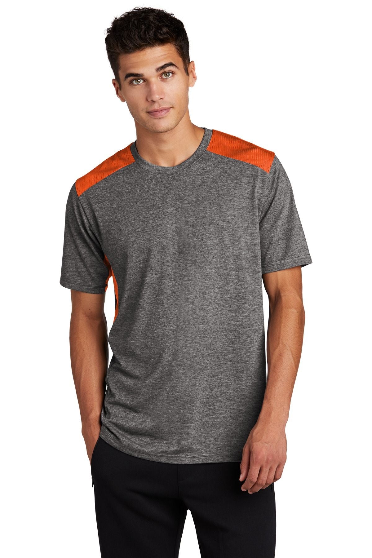 Sport-Tek PosiCharge Tri-Blend Wicking Draft Tee ST410