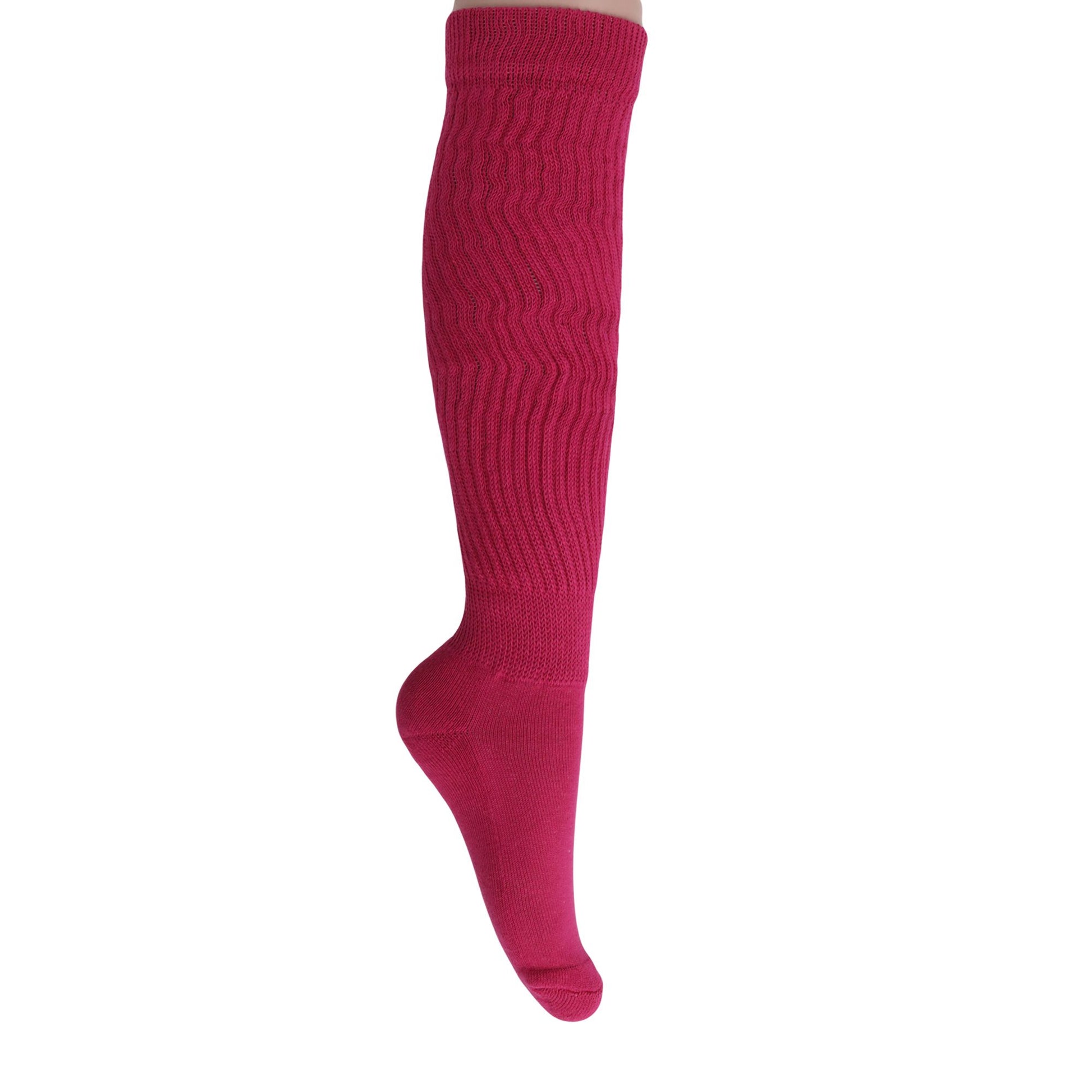Slouch Socks for Women Extra Long Heavy Slouchy Scrunch Cotton Socks 1 Pair Shoe Size 5 to 10