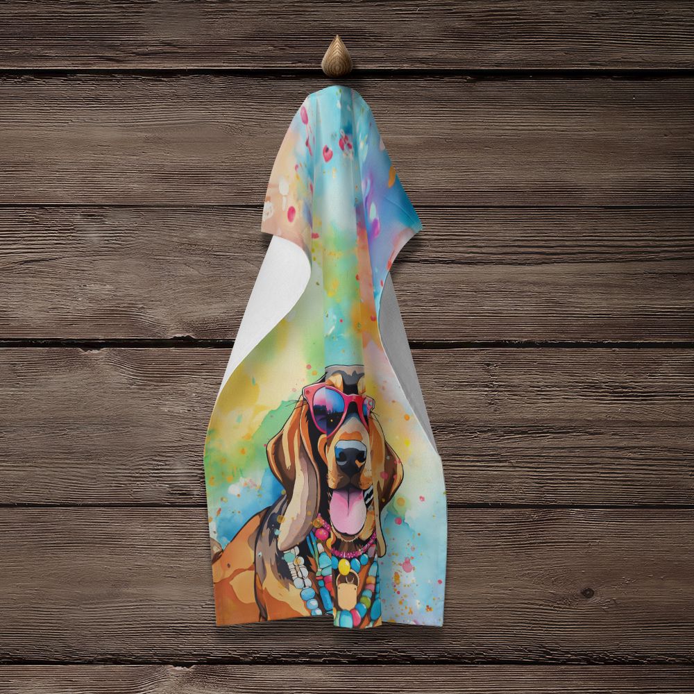Doberman Pinscher Hippie Dawg Kitchen Towel Dish Cloths Guest Hand Towel Decorative Bathroom Towel for Face,Tea, Dishcloth, Kitchen and Bath