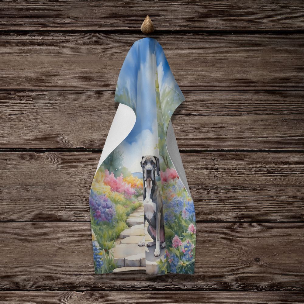 Great Dane Spring Path Kitchen Towel Dish Cloths Guest Hand Towel Decorative Bathroom Towel for Face,Tea, Dishcloth, Kitchen and Bath