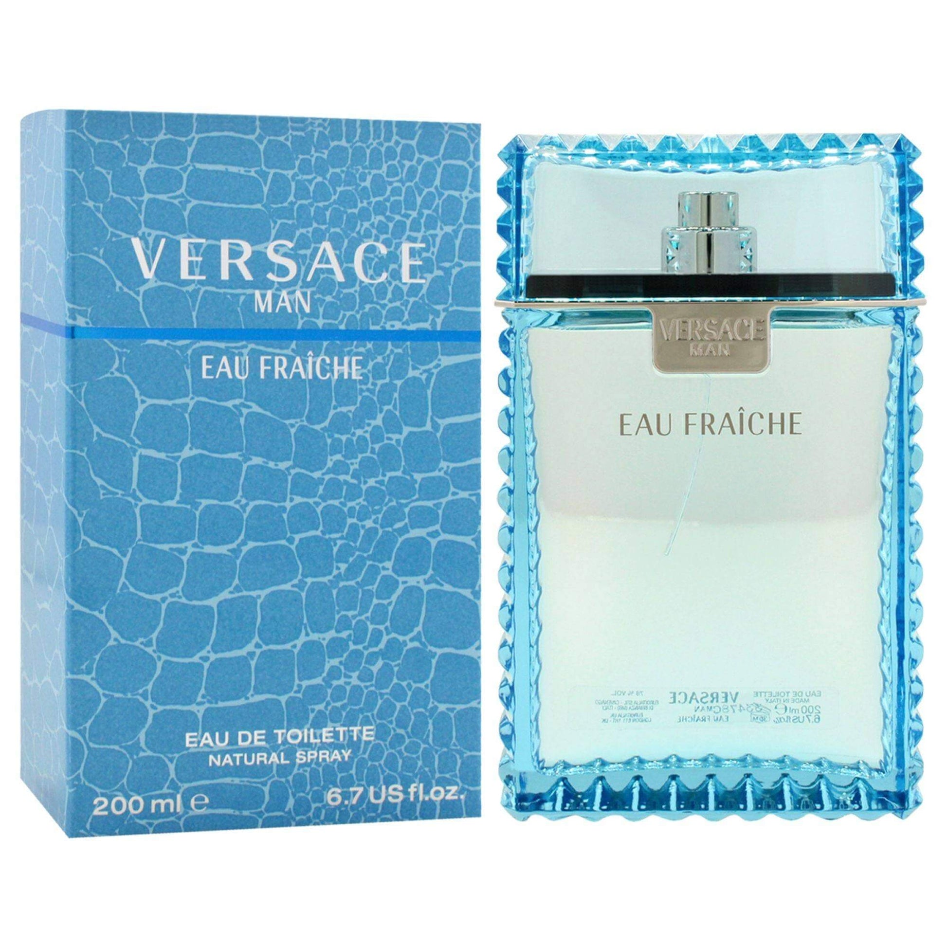 Versace Man Eau Fraiche by Versace for Men - 6.7 oz EDT Spray - Clothes For Her Online Store