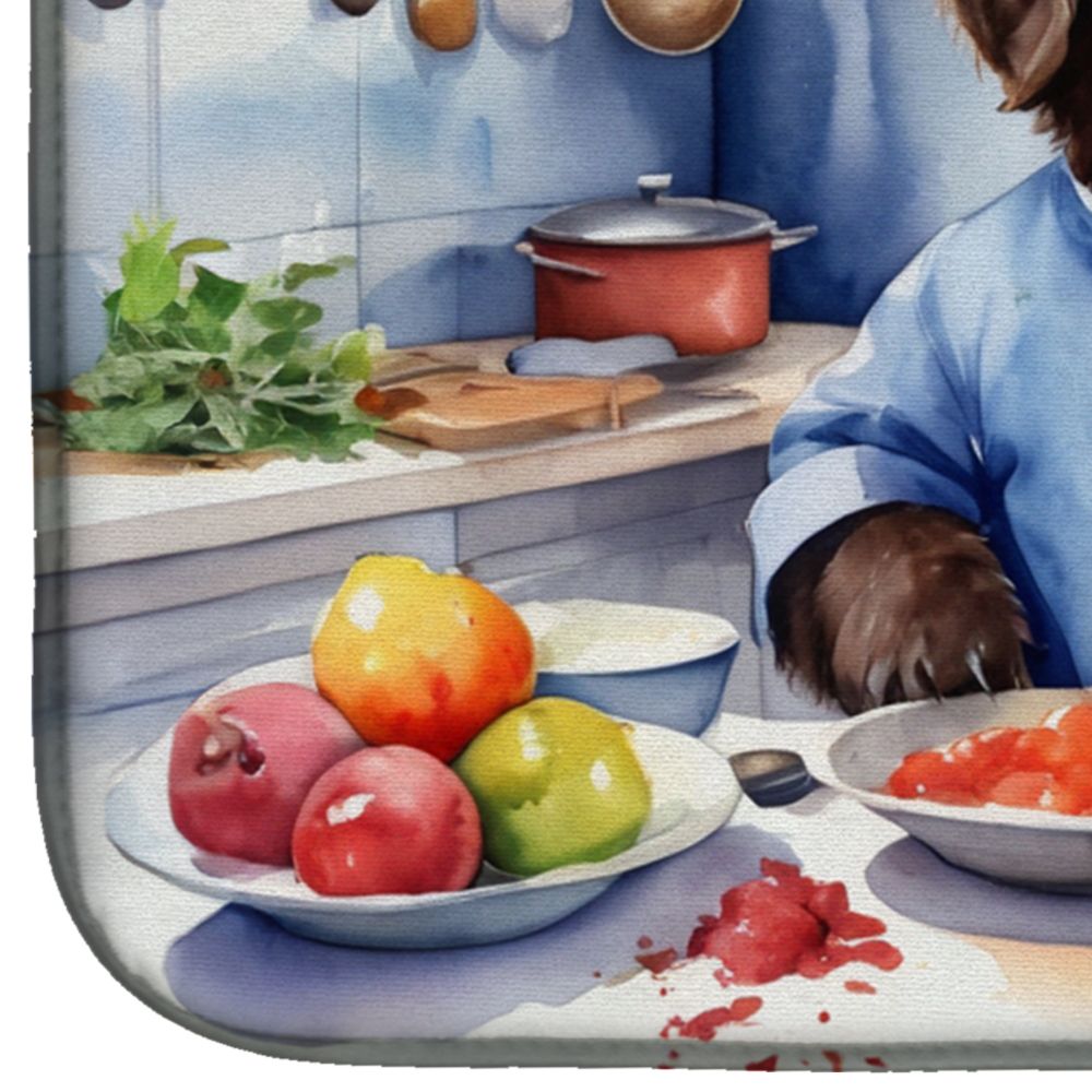 Newfoundland The Chef Dish Drying Mat Absorbent Dish Drying Mat Pad for Kitchen Counter Dish Drainer Mat for Countertop, 14 x 21", Multicolor
