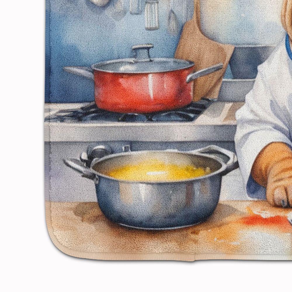 Shar Pei The Chef Memory Foam Kitchen Mat Machine Washable Anti-Fatigue Mat Cushion Comfort Bath Mat or Kitchen Rug
