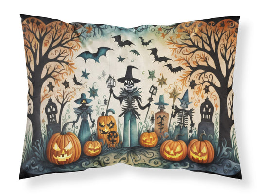 Papel Picado Skeletons Spooky Halloween Standard Pillowcase Lightweight Super Soft Easy Care Decorative Artwork Pillowcase, Standard