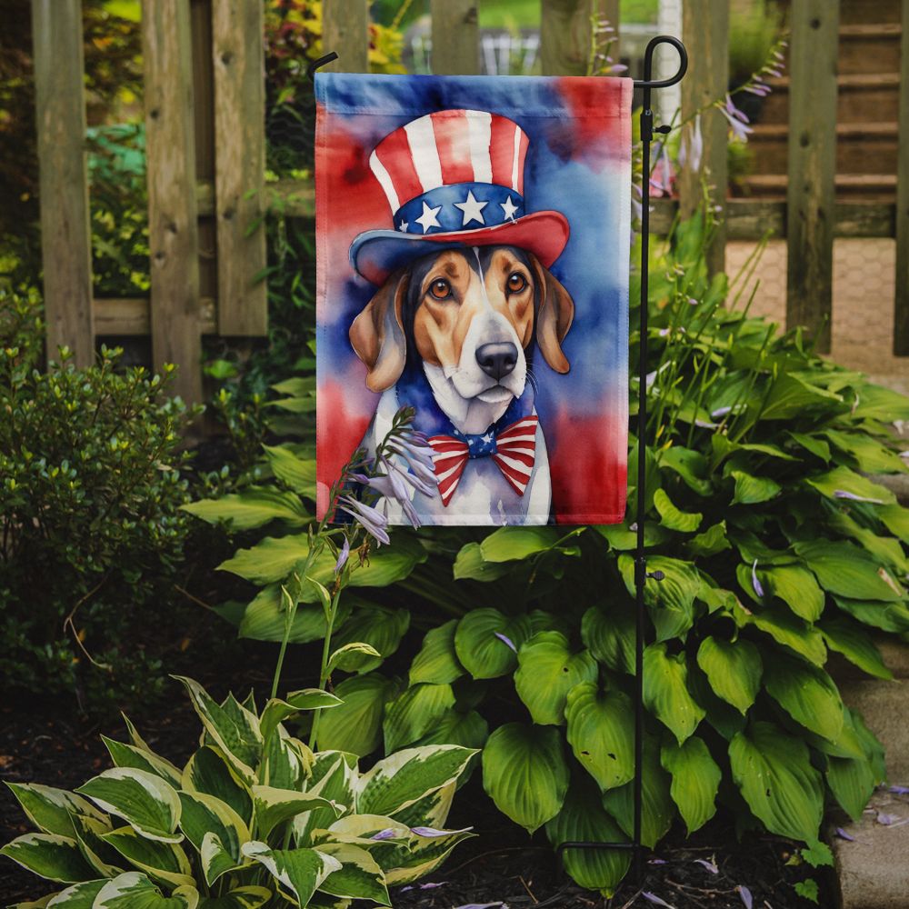American Foxhound Patriotic American Garden Flag Mailbox Flag Decorative Yard Flag Banner Outside Patio Artwork Yard Flower Beds, Garden Size, Multicolor