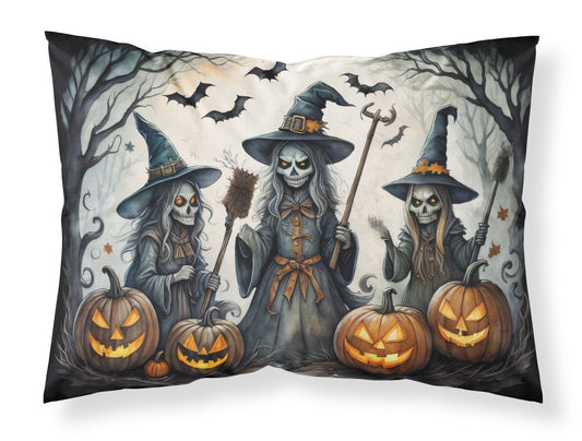 Witches Spooky Halloween Standard Pillowcase Lightweight Super Soft Easy Care Decorative Artwork Pillowcase, Standard