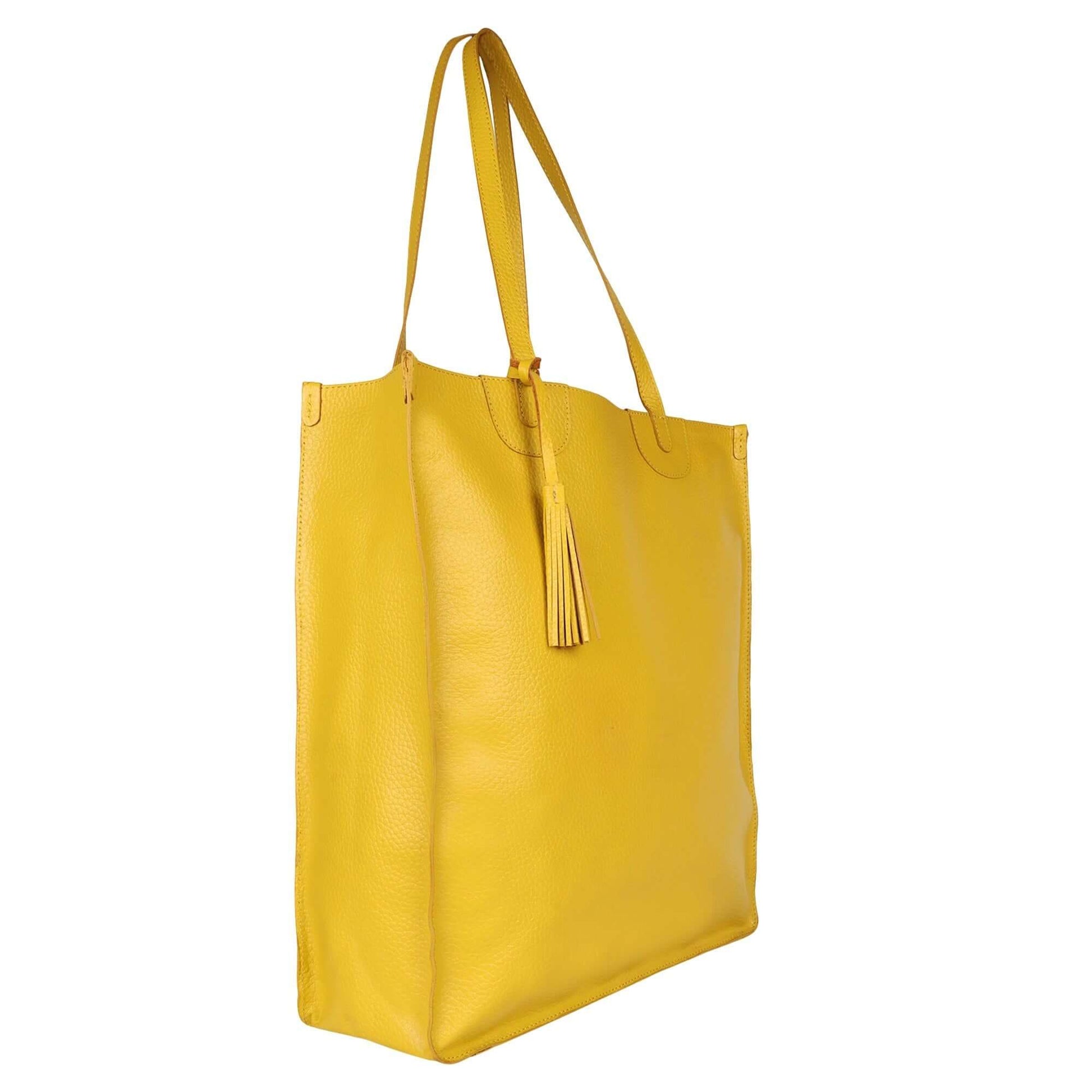 Bowie Book Shop Tote - Canary Yellow