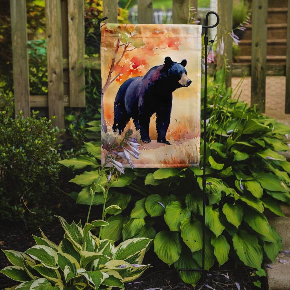 American Black Bear Garden Flag Mailbox Flag Decorative Yard Flag Banner Outside Patio Artwork Yard Flower Beds, Garden Size, Multicolor