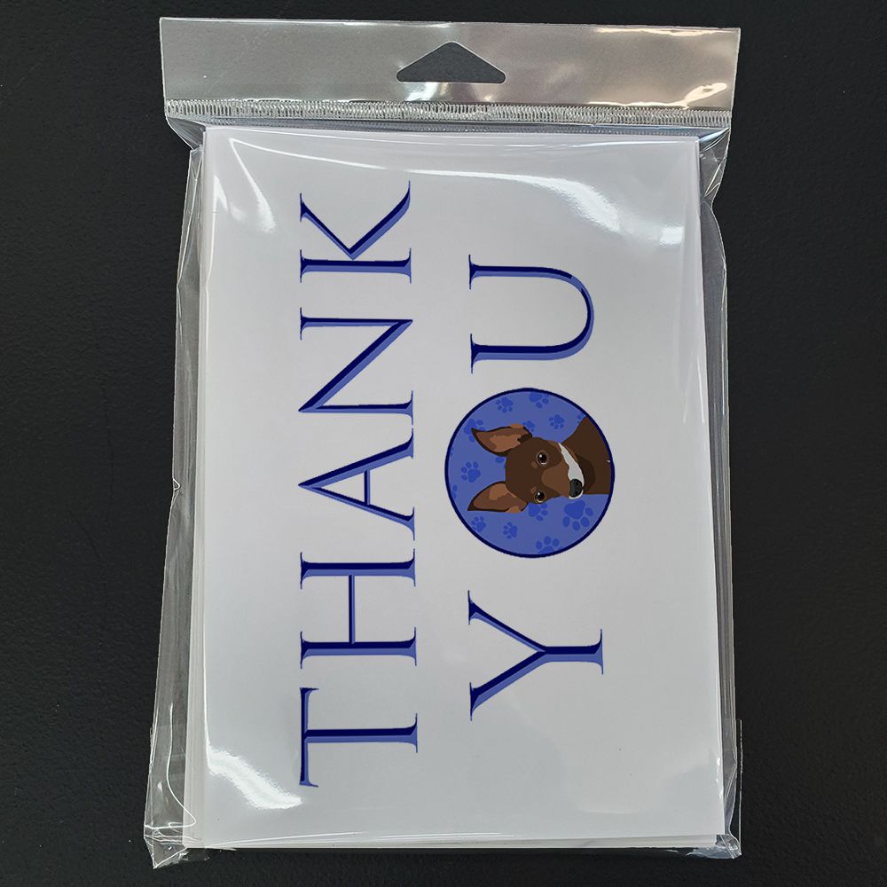 Chihuahua Chocolate and White #2 Thank You Greeting Cards Pack of 8 Blank Cards with Envelopes Whimsical A7 Size 5x7 Blank Note Cards