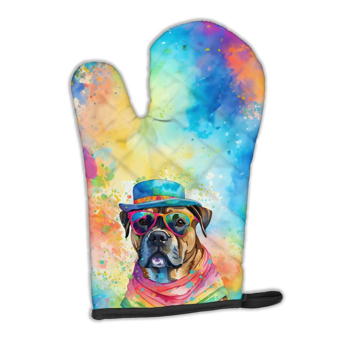 Cane Corso Hippie Dawg Oven Mitt Heat Resistant Thick Oven Mitt for Hot Pans and Oven, Kitchen Mitt Protect Hands, Cooking Baking Glove