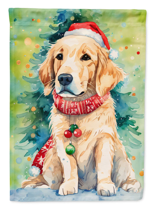 Golden Retriever Christmas Garden Flag Mailbox Flag Decorative Yard Flag Banner Outside Patio Artwork Yard Flower Beds, Garden Size, Multicolor
