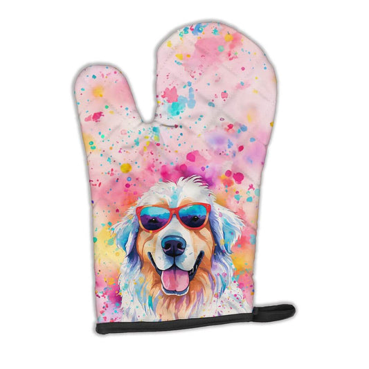 Great Pyrenees Hippie Dawg Oven Mitt Heat Resistant Thick Oven Mitt for Hot Pans and Oven, Kitchen Mitt Protect Hands, Cooking Baking Glove