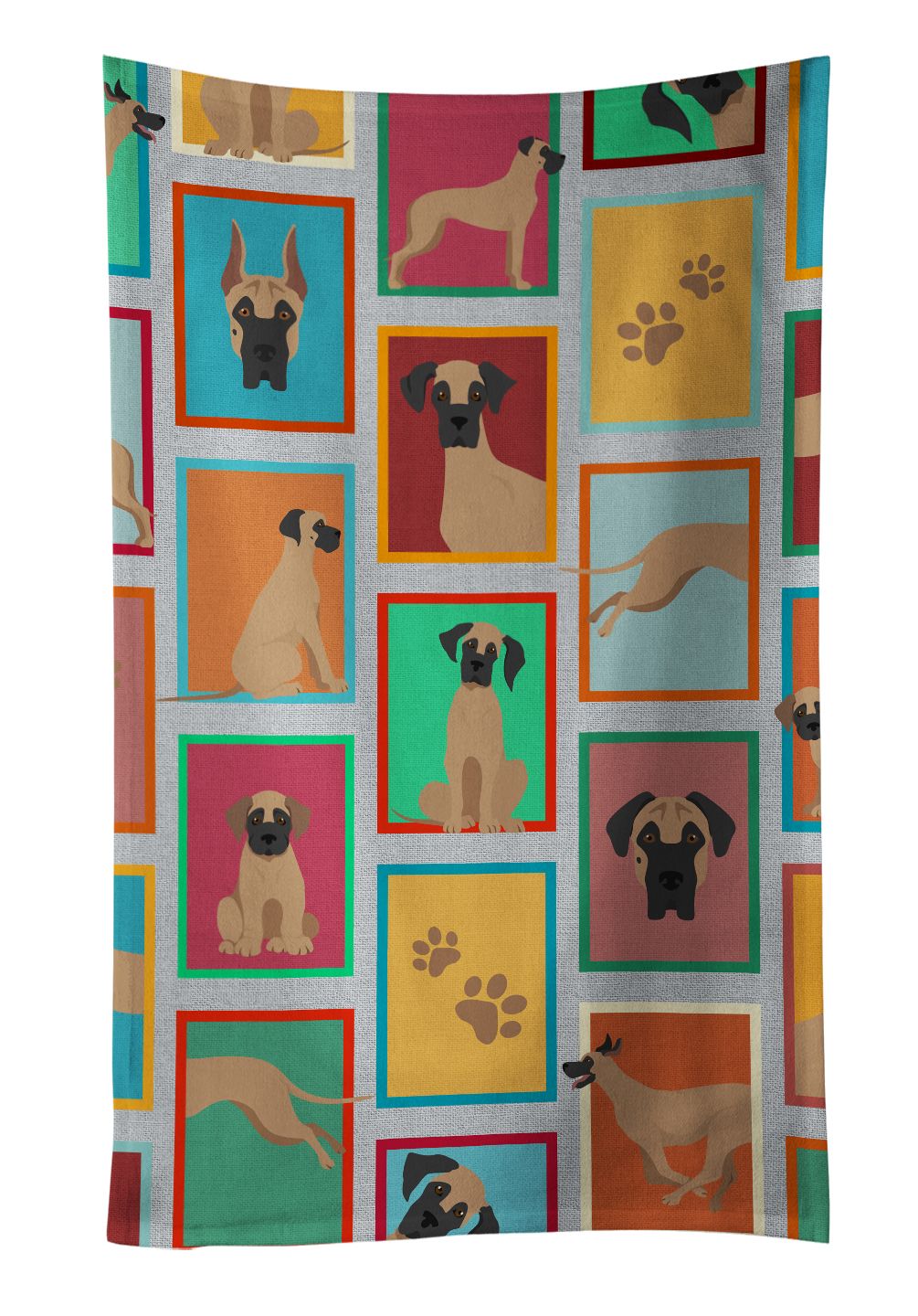 Lots of Fawn Great Dane Kitchen Towel Dish Cloths Guest Hand Towel Decorative Bathroom Towel for Face,Tea, Dishcloth, Kitchen and Bath