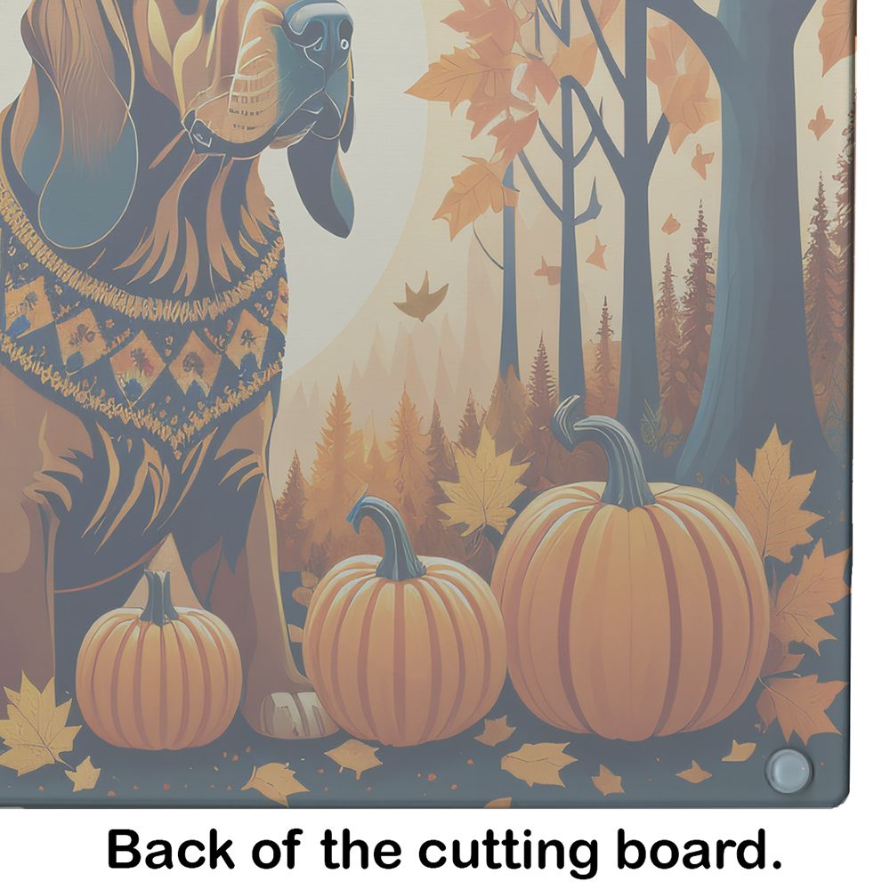 NEW Bloodhound Fall Glass Cutting Board Decorative Tempered Glass Kitchen Cutting and Serving Board Large Size Chopping Board