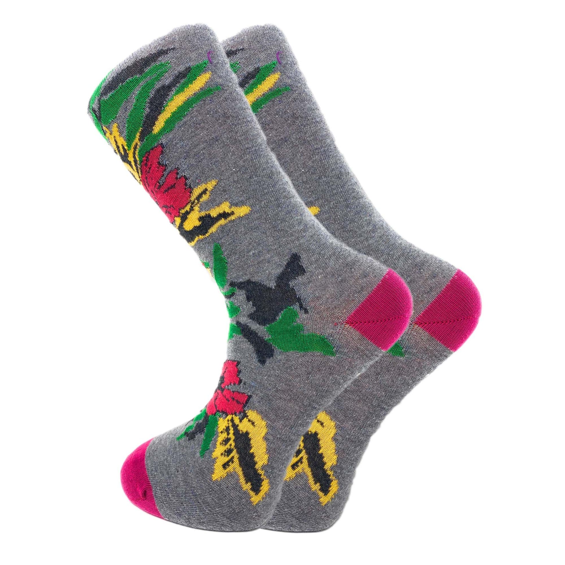 Colorful Funny Socks Novelty Crazy Cotton Crew Dress Socks 6 Pairs
