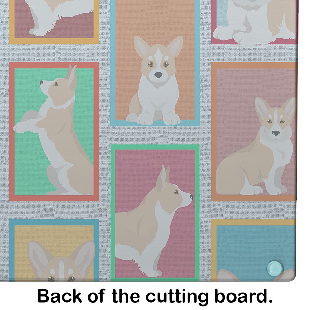 NEW Lots of Fawn Cardigan Corgi Glass Cutting Board Decorative Tempered Glass Kitchen Cutting and Serving Board Large Size Chopping Board