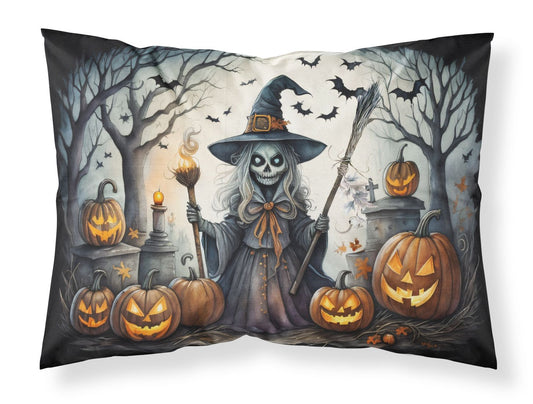 Witch Spooky Halloween Standard Pillowcase Lightweight Super Soft Easy Care Decorative Artwork Pillowcase, Standard