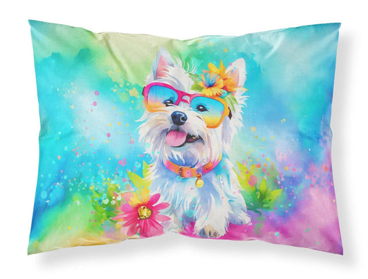 Westie Hippie Dawg Standard Pillowcase Lightweight Super Soft Easy Care Decorative Artwork Pillowcase, Standard