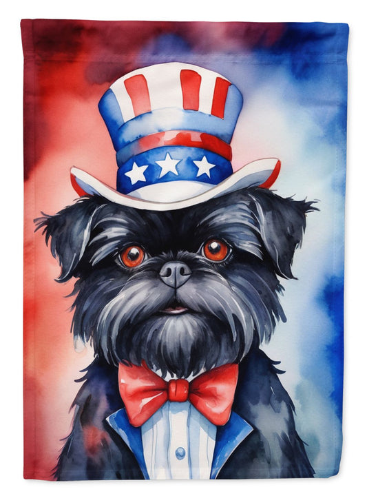 Affenpinscher Patriotic American Garden Flag Mailbox Flag Decorative Yard Flag Banner Outside Patio Artwork Yard Flower Beds, Garden Size, Multicolor