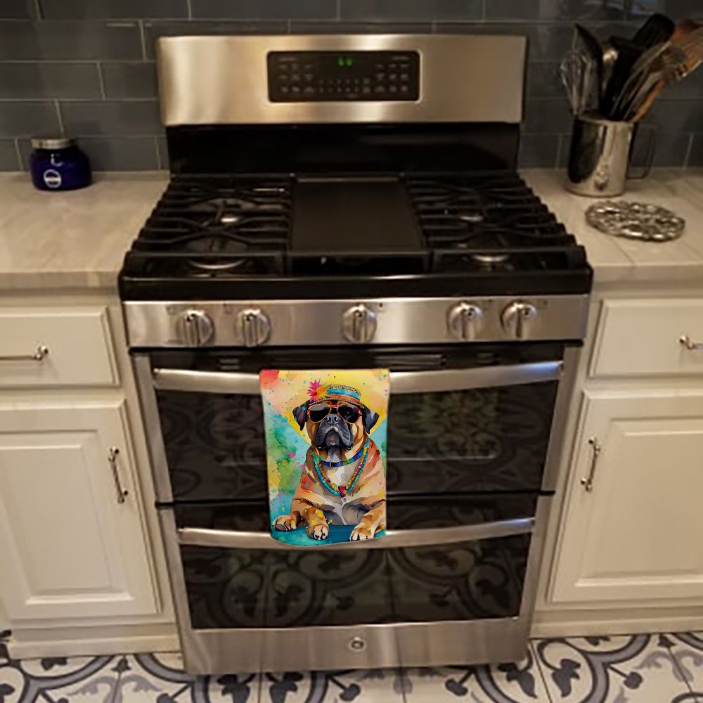 Cane Corso Hippie Dawg Kitchen Towel Dish Cloths Guest Hand Towel Decorative Bathroom Towel for Face,Tea, Dishcloth, Kitchen and Bath