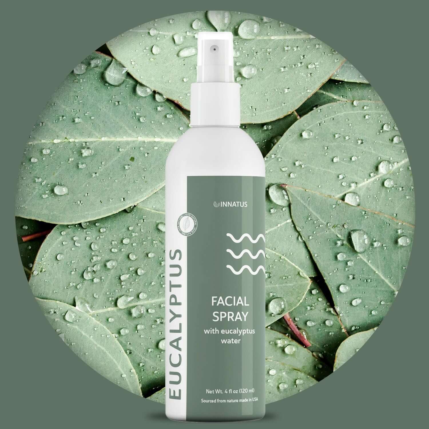 Eucalyptus Facial Mist – 4oz Hydrating & Revitalizing Face Mist – Soothing Eucalyptus-Infused Spray for Instant Hydration, Skin Refreshment, & Makeup Setting "