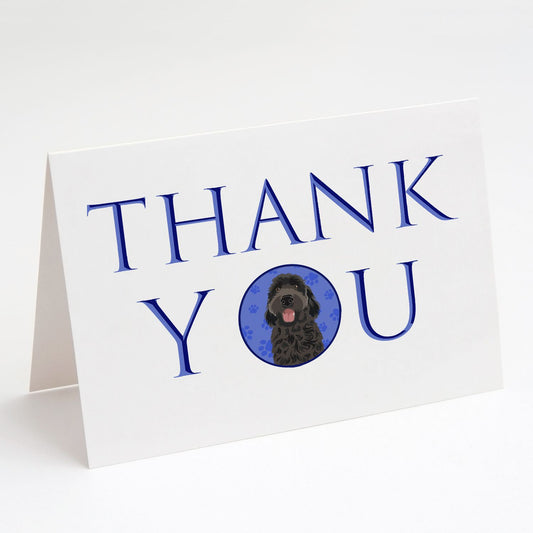 Doodle Black #1 Thank You Greeting Cards Pack of 8 Blank Cards with Envelopes Whimsical A7 Size 5x7 Blank Note Cards