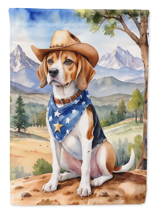Beagle Cowboy Welcome Garden Flag Mailbox Flag Decorative Yard Flag Banner Outside Patio Artwork Yard Flower Beds, Garden Size, Multicolor