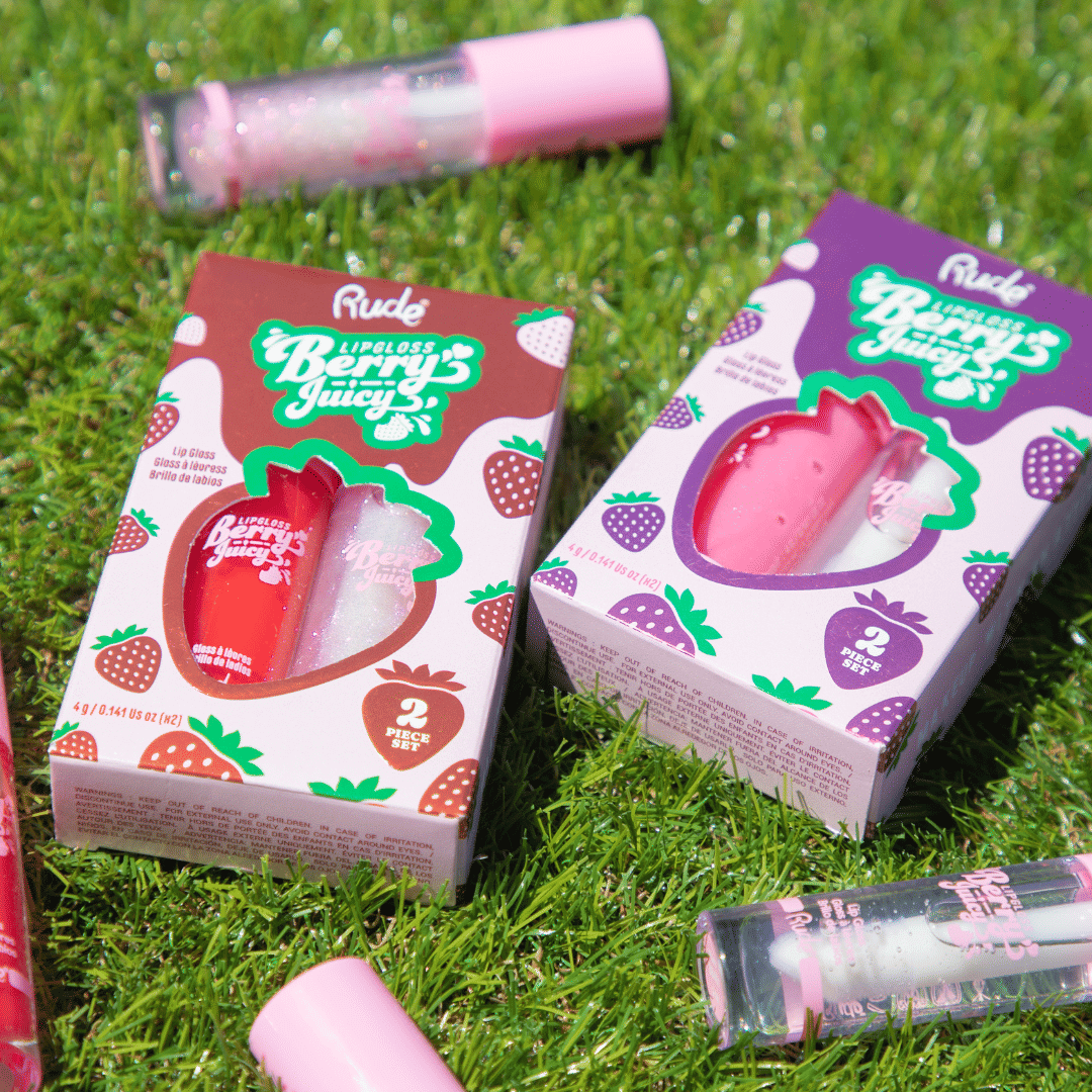 RUDE Berry Juicy Lip Gloss Duo