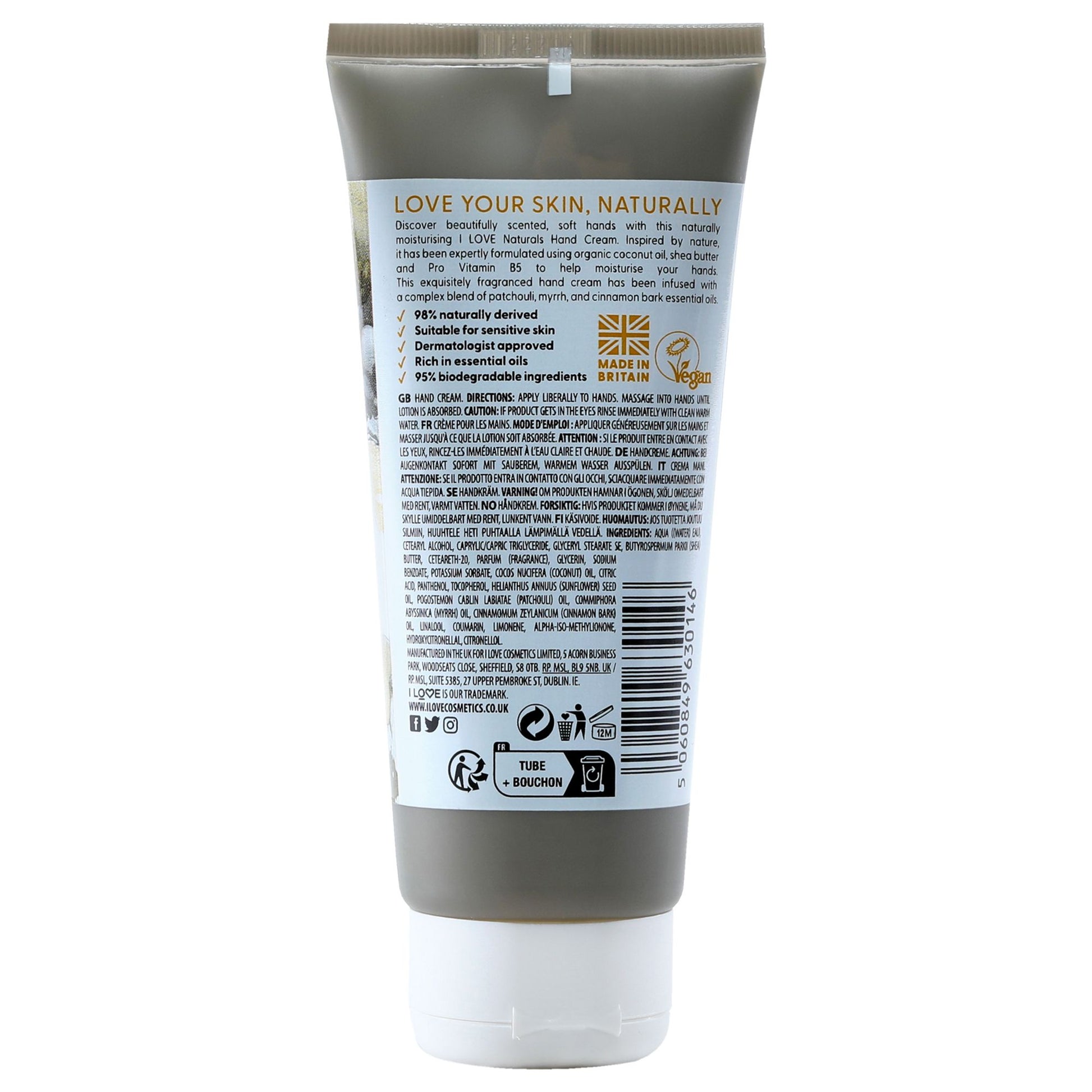 Naturals Hand Cream - Tonka Bean and Myrrh