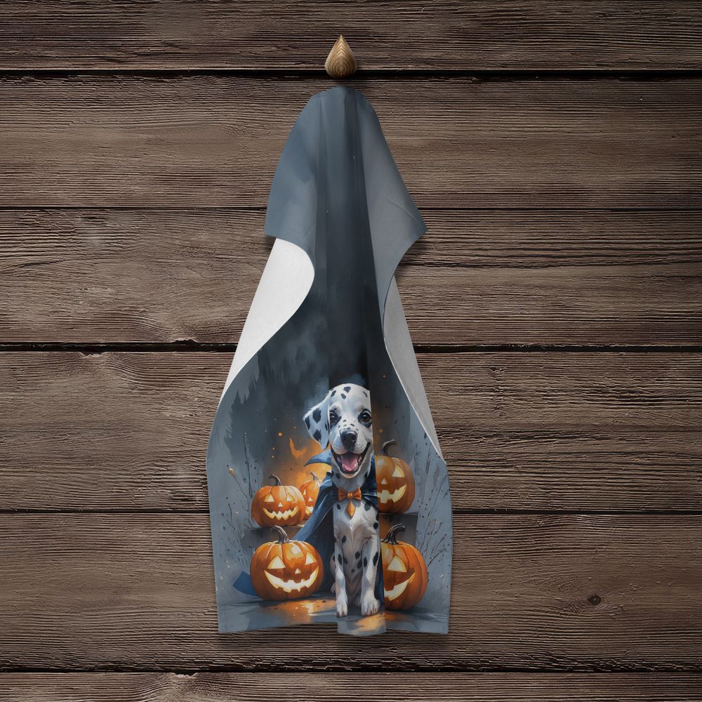 Dalmatian Puppy Halloween Kitchen Towel Dish Cloths Guest Hand Towel Decorative Bathroom Towel for Face,Tea, Dishcloth, Kitchen and Bath