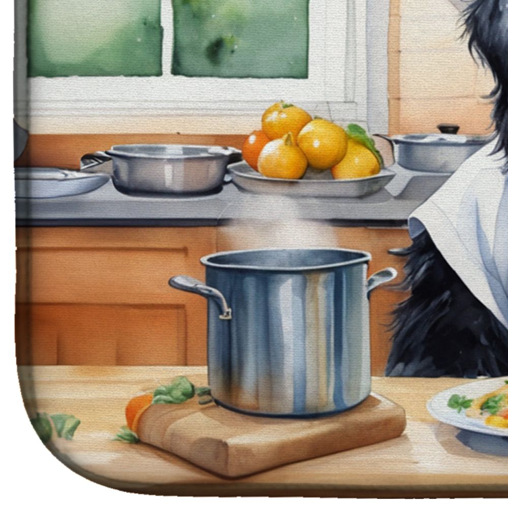 Newfoundland The Chef Dish Drying Mat Absorbent Dish Drying Mat Pad for Kitchen Counter Dish Drainer Mat for Countertop, 14 x 21", Multicolor
