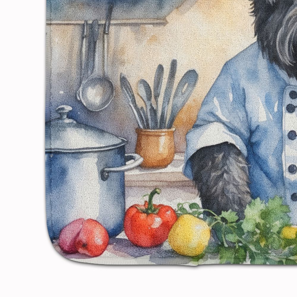 Bouvier des Flandres The Chef Memory Foam Kitchen Mat Machine Washable Anti-Fatigue Mat Cushion Comfort Bath Mat or Kitchen Rug