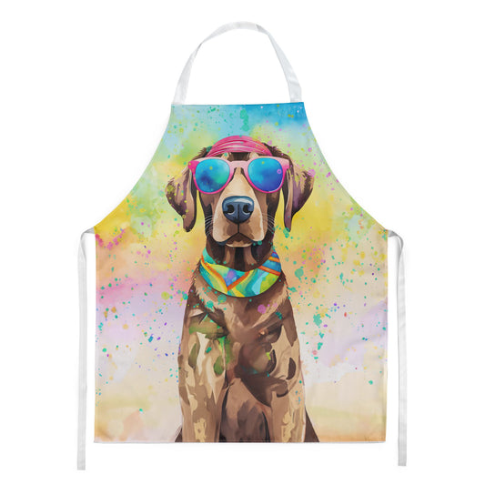 Chocolate Labrador Hippie Dawg Apron Cooking Kitchen Server Baking Crafts Gardening for Adult Women Men, Unisex, Large, Multicolor