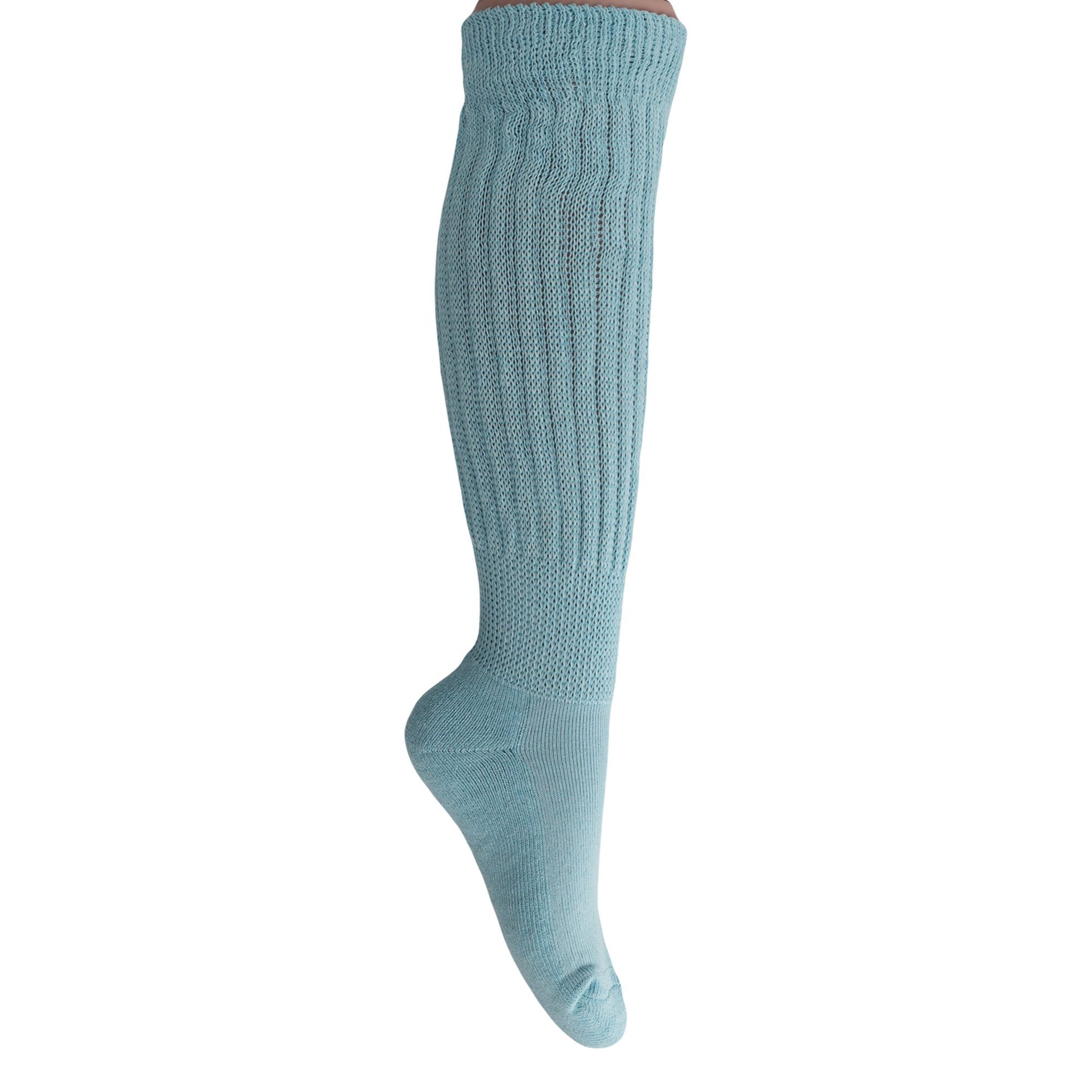 Slouch Socks for Women Extra Long Heavy Slouchy Scrunch Cotton Socks 1 Pair Shoe Size 5 to 10