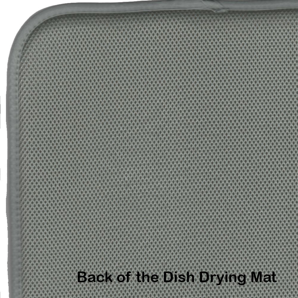 Australian Shepherd The Chef Dish Drying Mat Absorbent Dish Drying Mat Pad for Kitchen Counter Dish Drainer Mat for Countertop, 14 x 21", Multicolor
