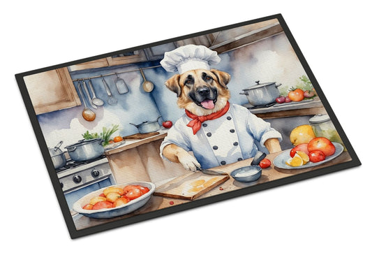 Anatolian Shepherd The Chef Doormat Front Door Mat Indoor Outdoor Rugs for Entryway, Non Slip Washable Low Pile, 24H X 36W