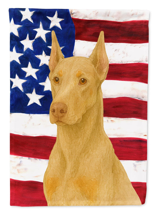 Fawn Doberman Pinscher American Flag Garden Flag Mailbox Flag Decorative Yard Flag Banner Outside Patio Artwork Yard Flower Beds, Garden Size, Multicolor