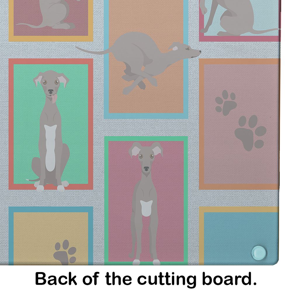 NEW Lots of Fawn Italian Greyhound Glass Cutting Board Decorative Tempered Glass Kitchen Cutting and Serving Board Large Size Chopping Board