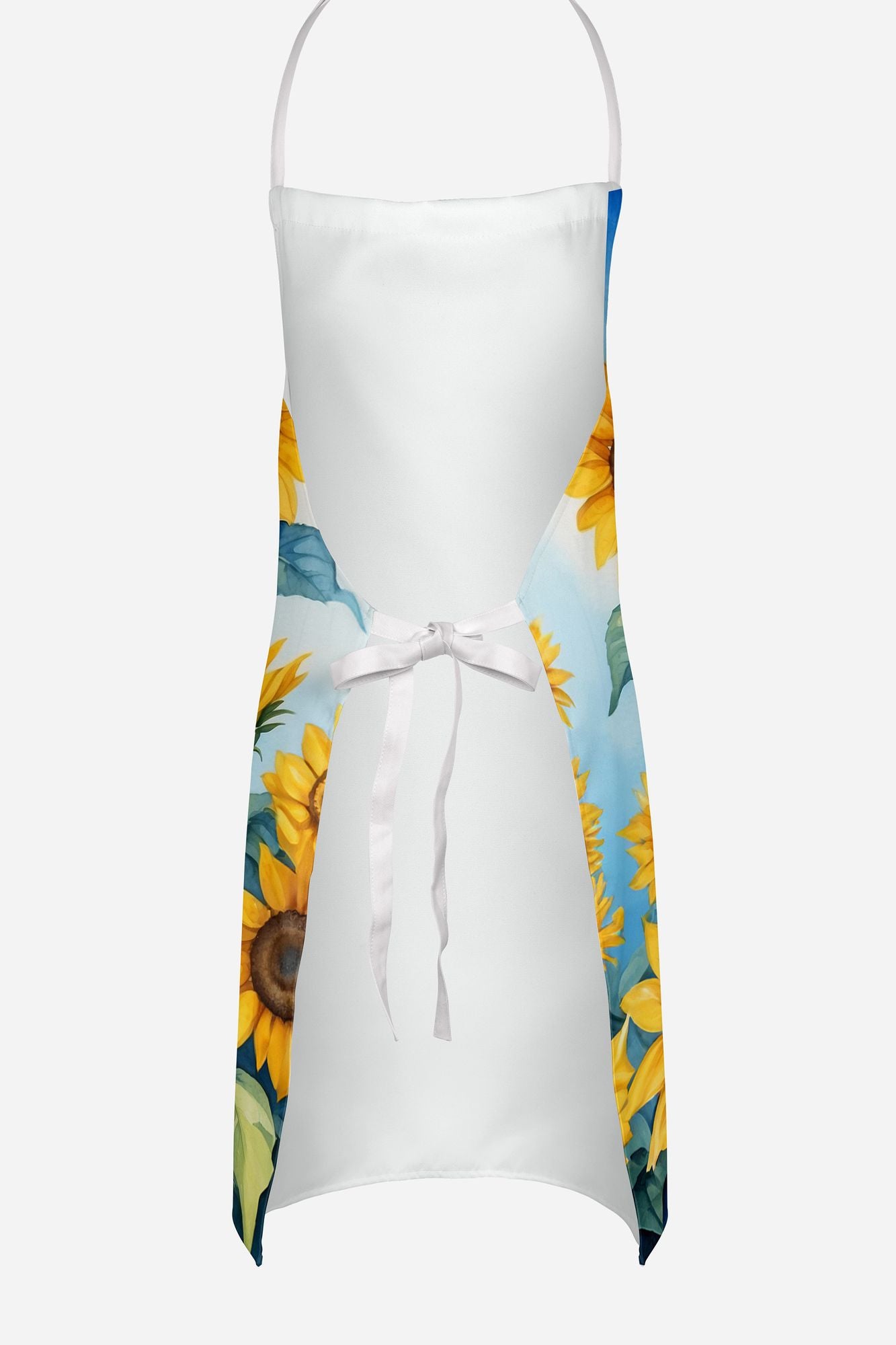French Bulldog in Sunflowers Apron Cooking Kitchen Server Baking Crafts Gardening for Adult Women Men, Unisex, Large, Multicolor