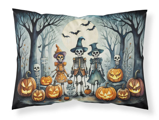 Calacas Skeletons Spooky Halloween Standard Pillowcase Lightweight Super Soft Easy Care Decorative Artwork Pillowcase, Standard