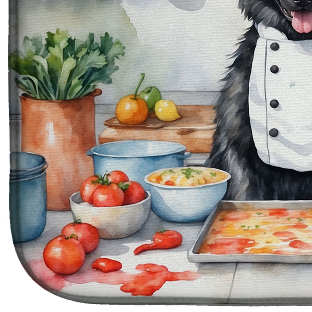 Belgian Sheepdog The Chef Dish Drying Mat Absorbent Dish Drying Mat Pad for Kitchen Counter Dish Drainer Mat for Countertop, 14 x 21", Multicolor