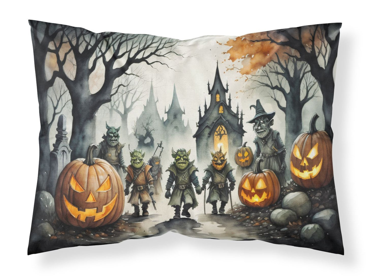 Orcs Spooky Halloween Standard Pillowcase Lightweight Super Soft Easy Care Decorative Artwork Pillowcase, Standard