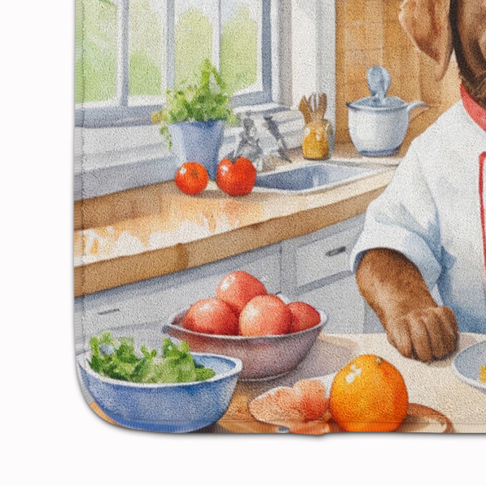 Chesapeake Bay Retriever The Chef Memory Foam Kitchen Mat Machine Washable Anti-Fatigue Mat Cushion Comfort Bath Mat or Kitchen Rug