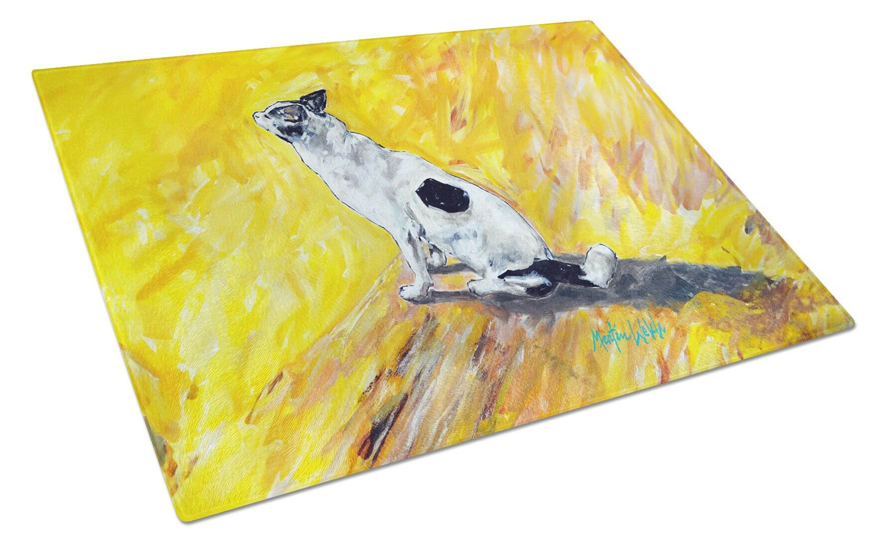 NEW Sleeping In The Sunshine Dog Glass Cutting Board Decorative Tempered Glass Kitchen Cutting and Serving Board Large Size Chopping Board