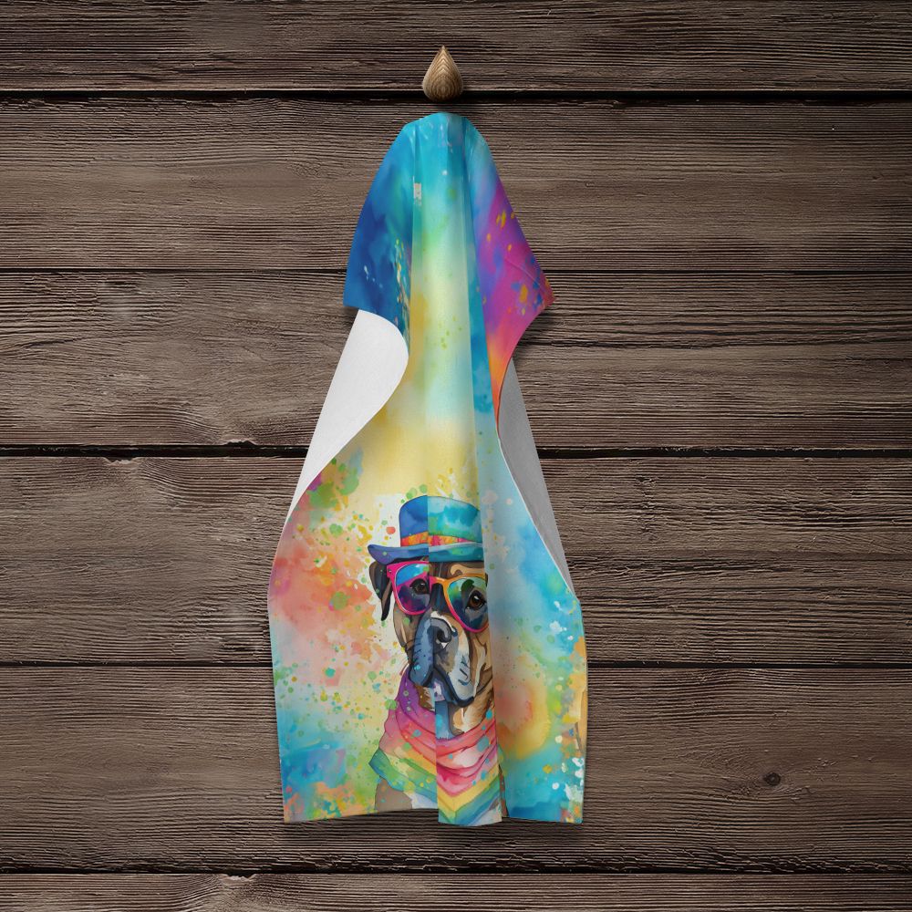 Cane Corso Hippie Dawg Kitchen Towel Dish Cloths Guest Hand Towel Decorative Bathroom Towel for Face,Tea, Dishcloth, Kitchen and Bath